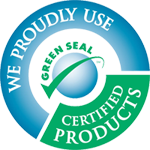 In our green cleaning services in Cleveland area we proudly use Grean Seal certified products